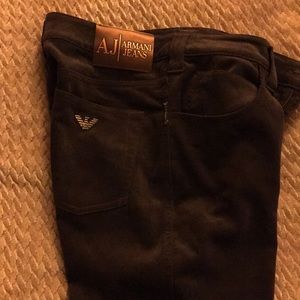 Armani brown corduroy pants